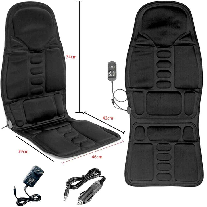 Niki | 8-Mode Heated Massage Chair Pad for Back, Neck &amp; Full-Body Relaxation – Perfect for Car &amp; Home