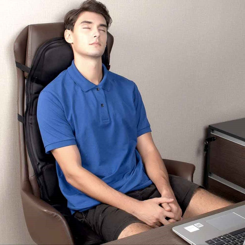 Niki | 8-Mode Heated Massage Chair Pad for Back, Neck &amp; Full-Body Relaxation – Perfect for Car &amp; Home