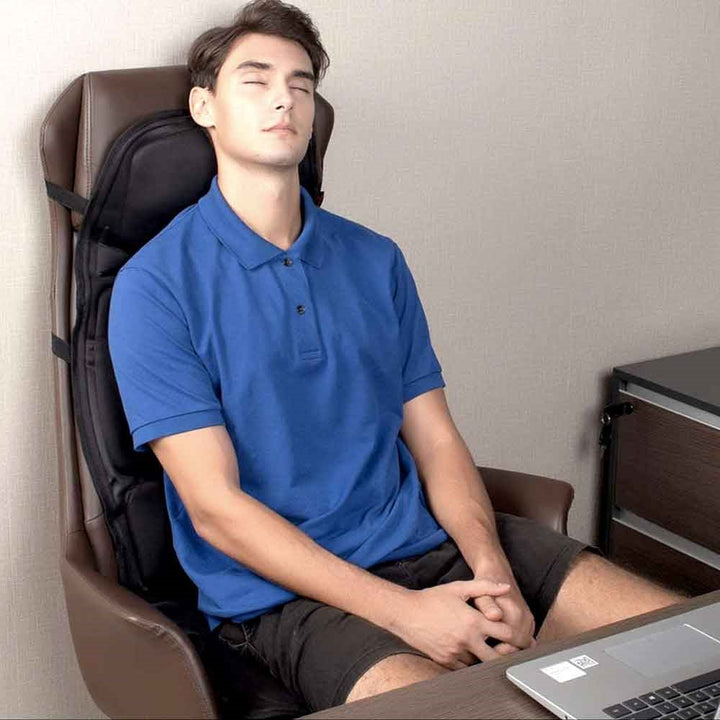 Niki | 8-Mode Heated Massage Chair Pad for Back, Neck &amp; Full-Body Relaxation – Perfect for Car &amp; Home
