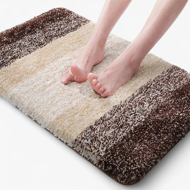 Niki | Absorbent Non-Slip Bath Mat with Graduated Stripes