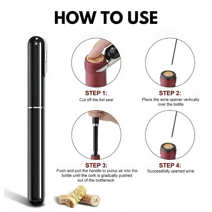 Niki | Air pressure wine opener
