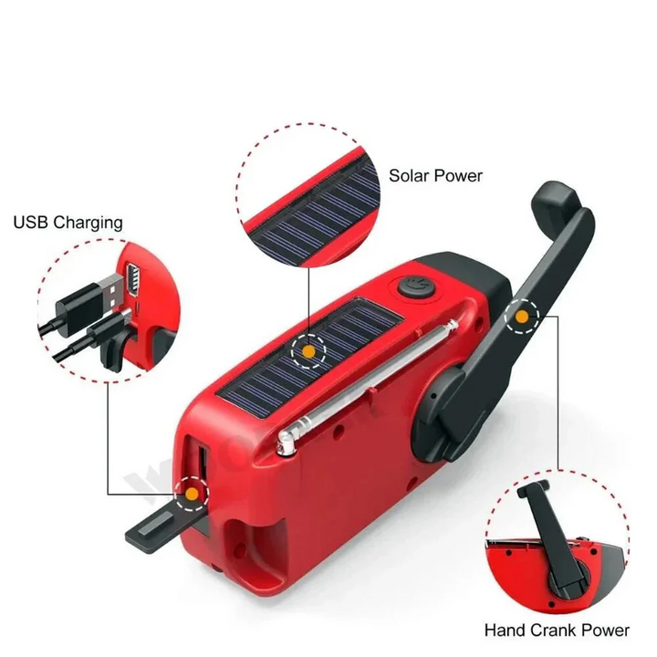 Niki | All in One Emergency Radio with Solar Energy and Power Bank