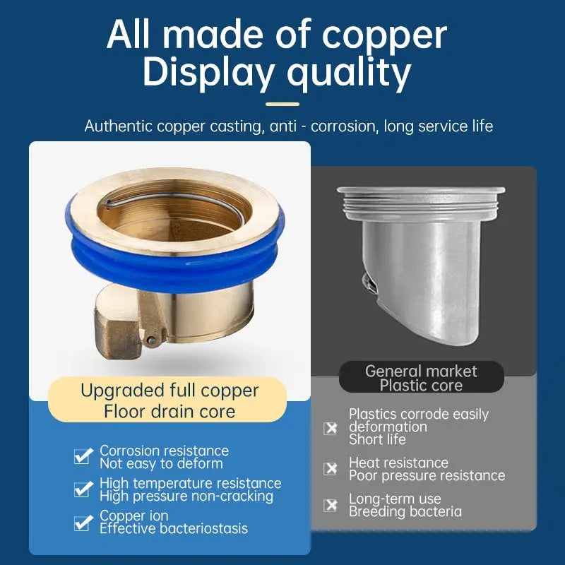 Niki | Anti-Odor Drainage Core made of Brass – Reliably Stops Drain &amp; Pipe Odors