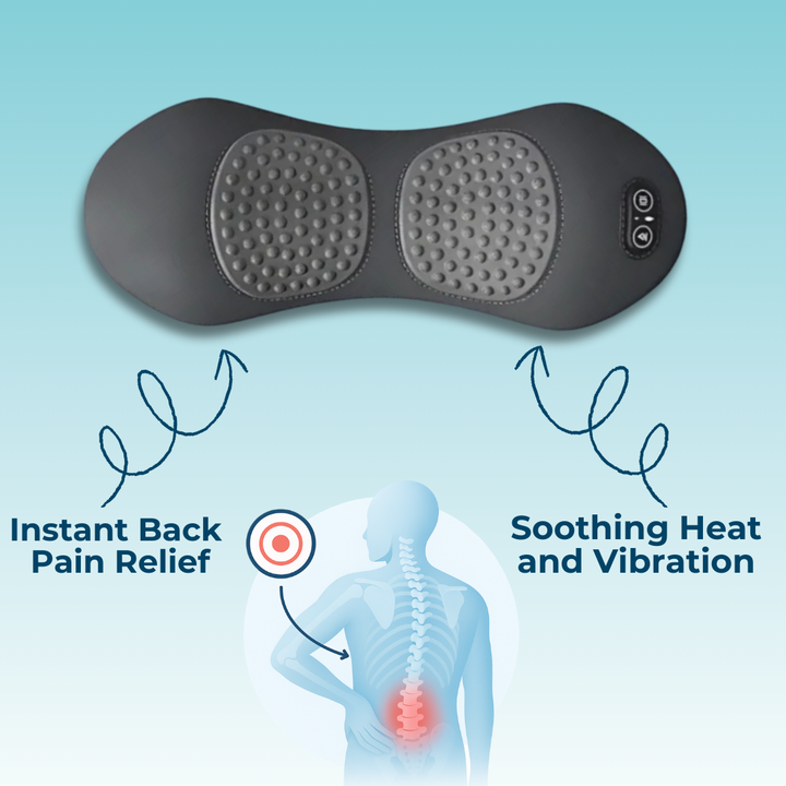 Niki | Back Pain Massagers with Heat &amp; Vibration, Back Support for Sciatica Relief, Lumbar Pain &amp; Posture Correction – 3-in-1 Home Therapy