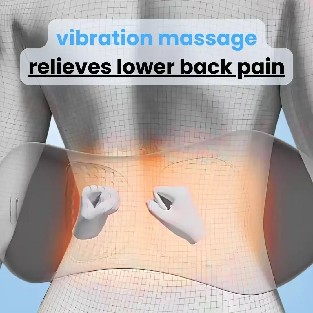 Niki | Back Pain Massagers with Heat &amp; Vibration, Back Support for Sciatica Relief, Lumbar Pain &amp; Posture Correction – 3-in-1 Home Therapy