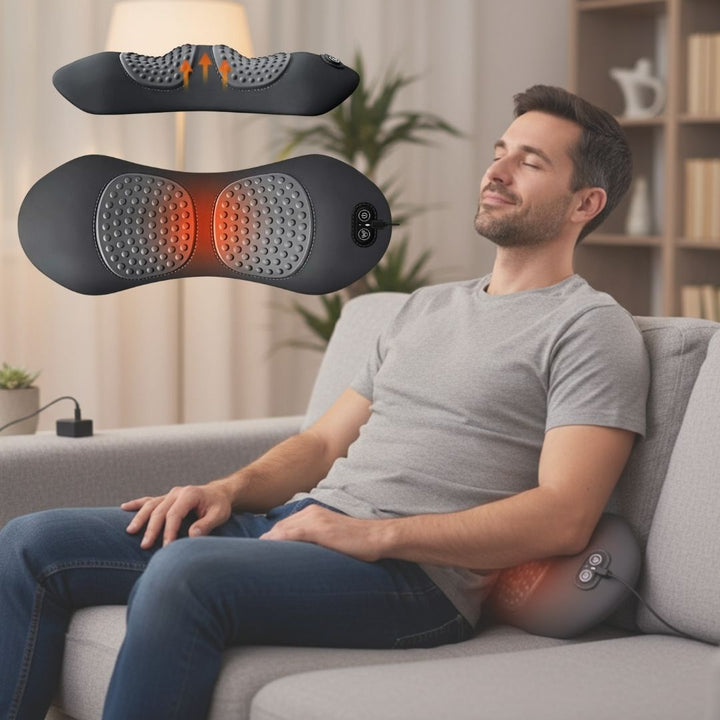 Niki | Back Pain Massagers with Heat &amp; Vibration, Back Support for Sciatica Relief, Lumbar Pain &amp; Posture Correction – 3-in-1 Home Therapy
