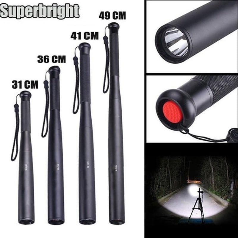 Niki | Baseball Bat Shaped LED Flashlight | Aluminum Alloy, 3 Lighting Modes | Emergency &amp; Utility Use