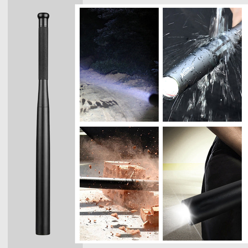 Niki | Baseball Bat Shaped LED Flashlight | Aluminum Alloy, 3 Lighting Modes | Emergency &amp; Utility Use