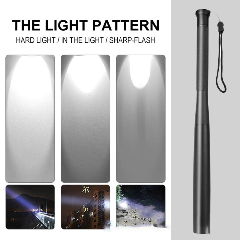 Niki | Baseball Bat Shaped LED Flashlight | Aluminum Alloy, 3 Lighting Modes | Emergency &amp; Utility Use