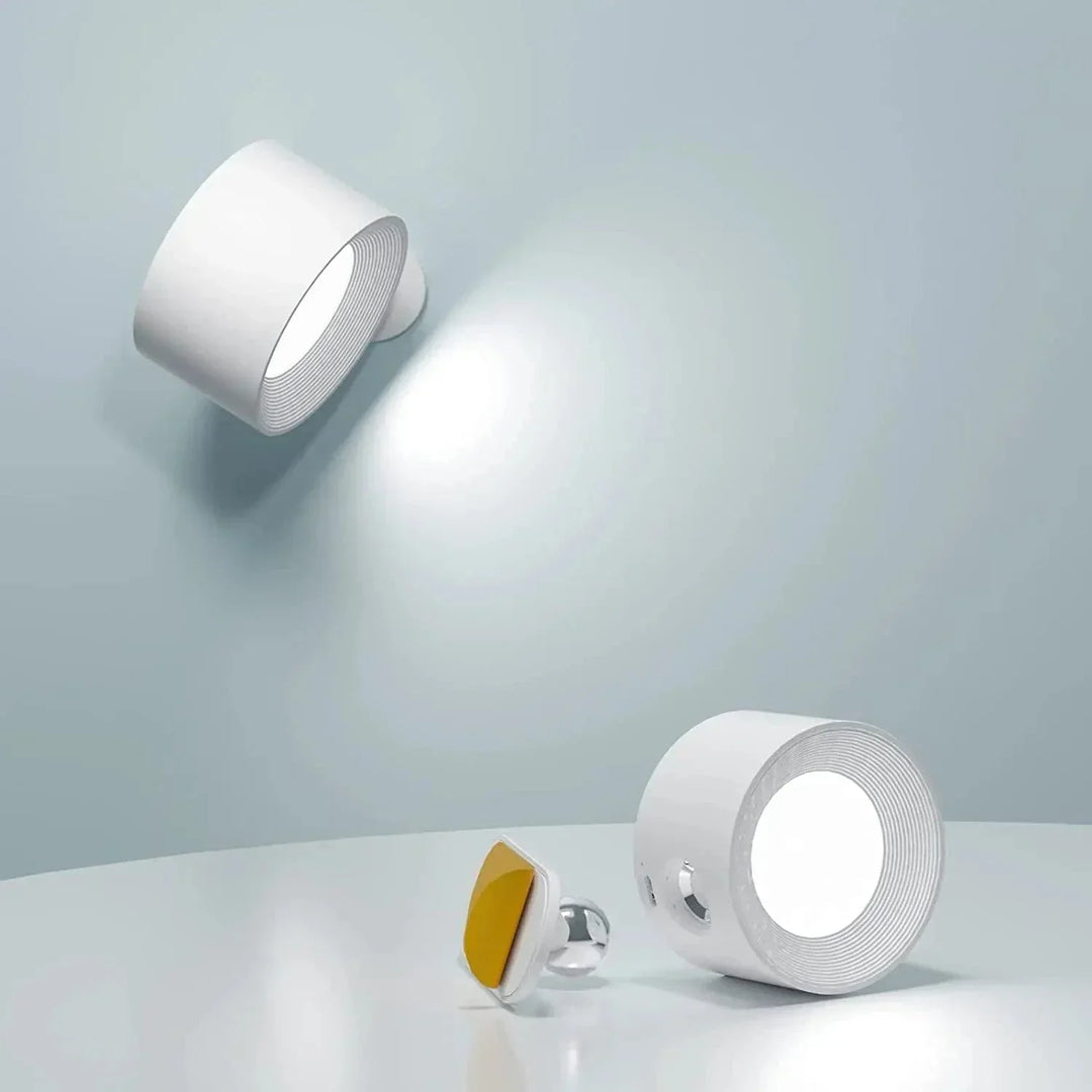 Niki | Battery-Powered Wall Lamp | Rechargeable, 360° Adjustable and Wireless for Bedrooms, Hallways, and Reading Nooks