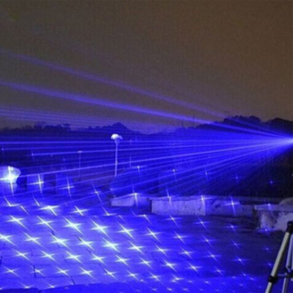 Niki | Blue Beam Laser Torch | 450nm High-Intensity Optical Output | Tactical 5000m+ Range | Adjustable Focus Aluminum Chassis | Thermal Ignition Capable Flashlight