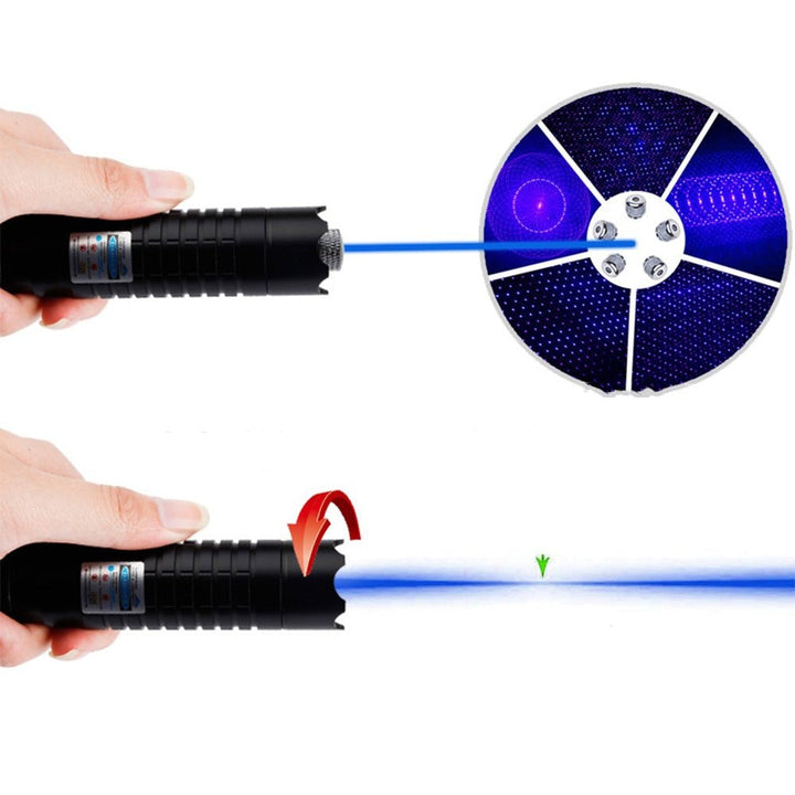 Niki | Blue Beam Laser Torch | 450nm High-Intensity Optical Output | Tactical 5000m+ Range | Adjustable Focus Aluminum Chassis | Thermal Ignition Capable Flashlight