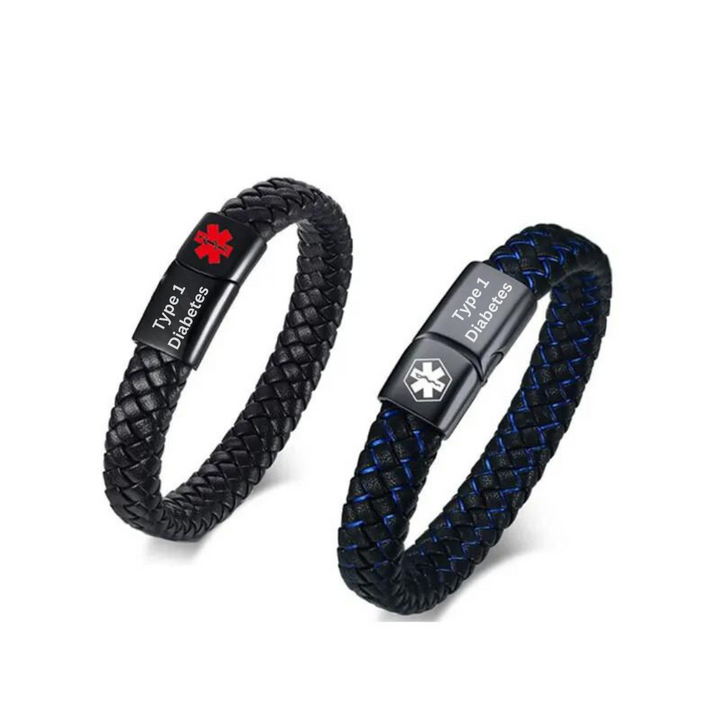 Niki | Braided Medical Alert Bracelet for Diabetes
