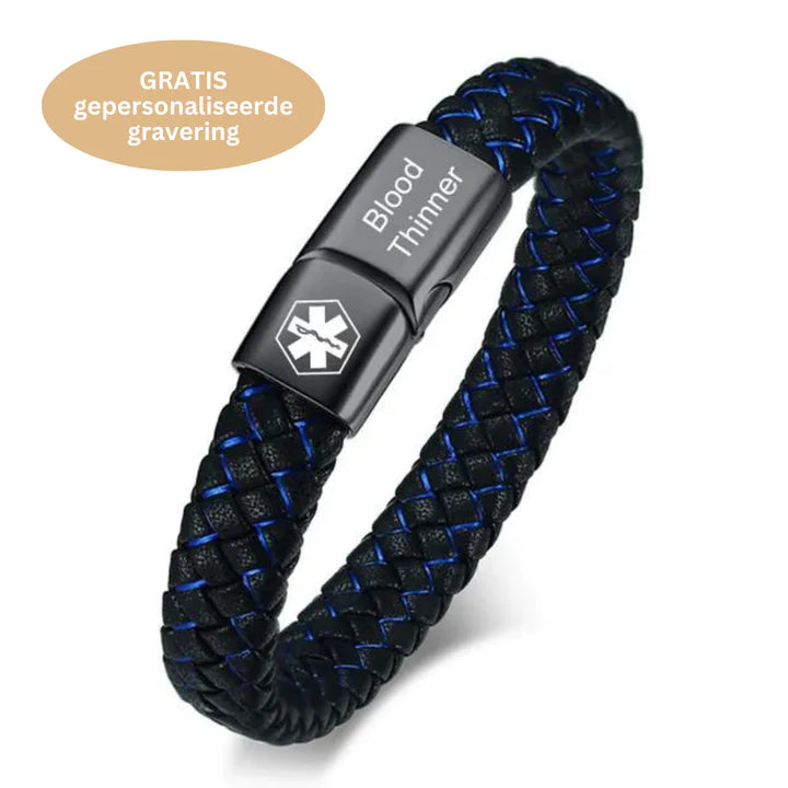 Niki | Braided Medical Alert Bracelet for Diabetes