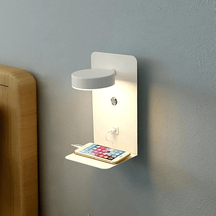 Niki | BrightSpot Night Lamp with Charger – 330° Rotation LED Desk Light with USB Charging Dock
