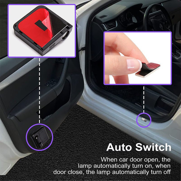 Niki | Car Door Logo Projector Light | Wireless LED Welcome Light | Custom Logo