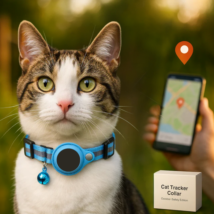 Niki | Cat GPS Tracking Collar | Quick Release Lock, Reflective Design &amp; Durable for Outdoor Safety Adventures