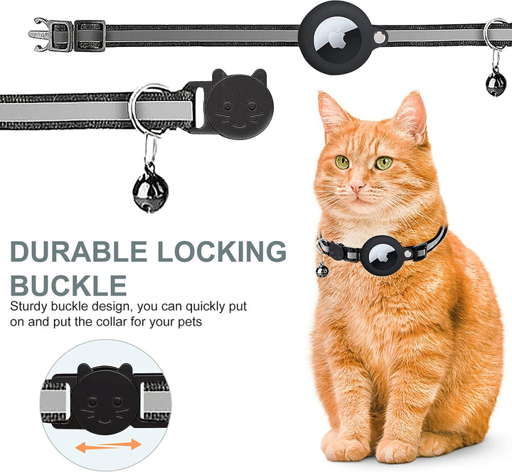 Niki | Cat GPS Tracking Collar | Quick Release Lock, Reflective Design &amp; Durable for Outdoor Safety Adventures