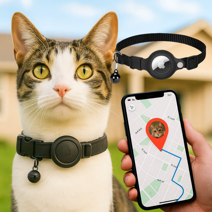 Niki | Cat GPS Tracking Collar | Quick Release Lock, Reflective Design &amp; Durable for Outdoor Safety Adventures
