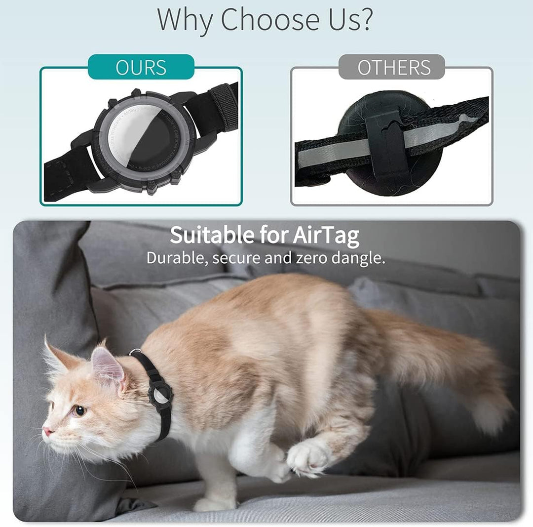 Niki | Cat GPS Tracking Collar | Quick Release Lock, Reflective Design &amp; Durable for Outdoor Safety Adventures
