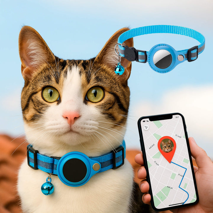Niki | Cat GPS Tracking Collar | Quick Release Lock, Reflective Design &amp; Durable for Outdoor Safety Adventures