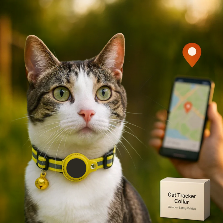 Niki | Cat GPS Tracking Collar | Quick Release Lock, Reflective Design &amp; Durable for Outdoor Safety Adventures