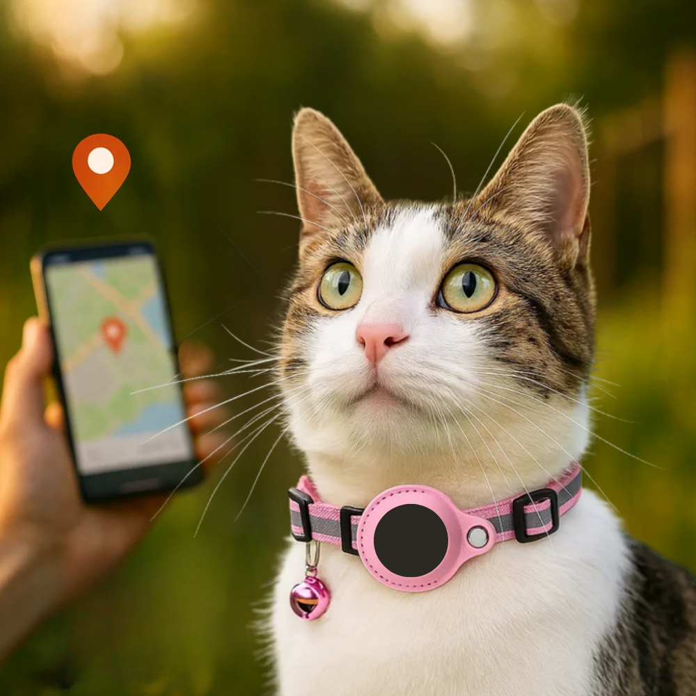 Niki | Cat GPS Tracking Collar | Quick Release Lock, Reflective Design &amp; Durable for Outdoor Safety Adventures