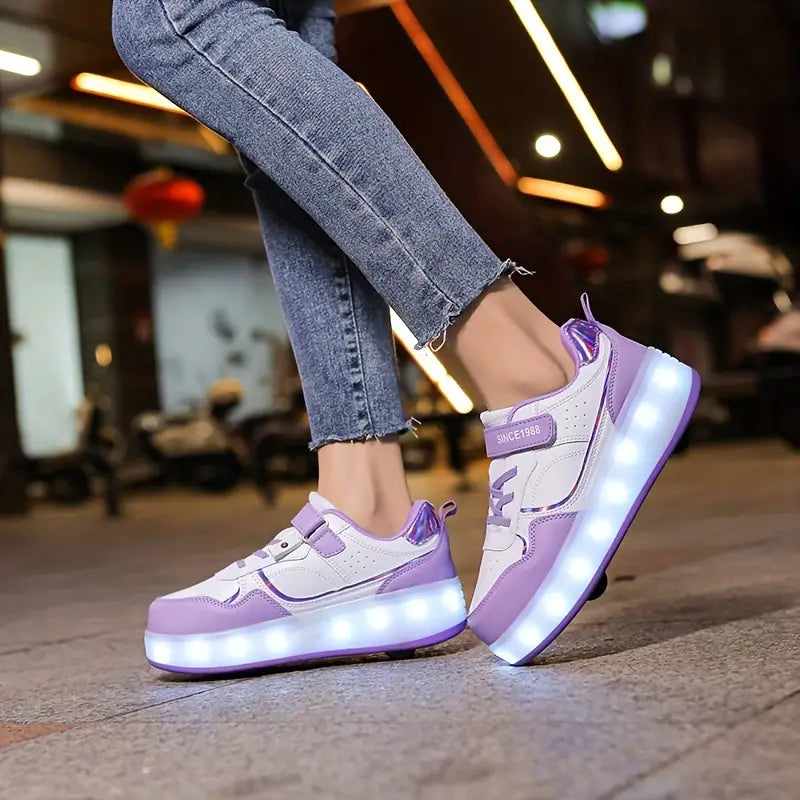 Niki | Children's Roller Shoes with LED Lights