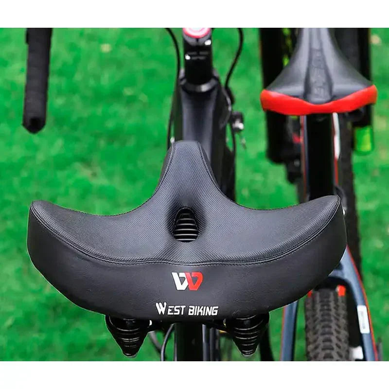 Niki | Comfort Bicycle Saddle with Wide Seat and Suspension