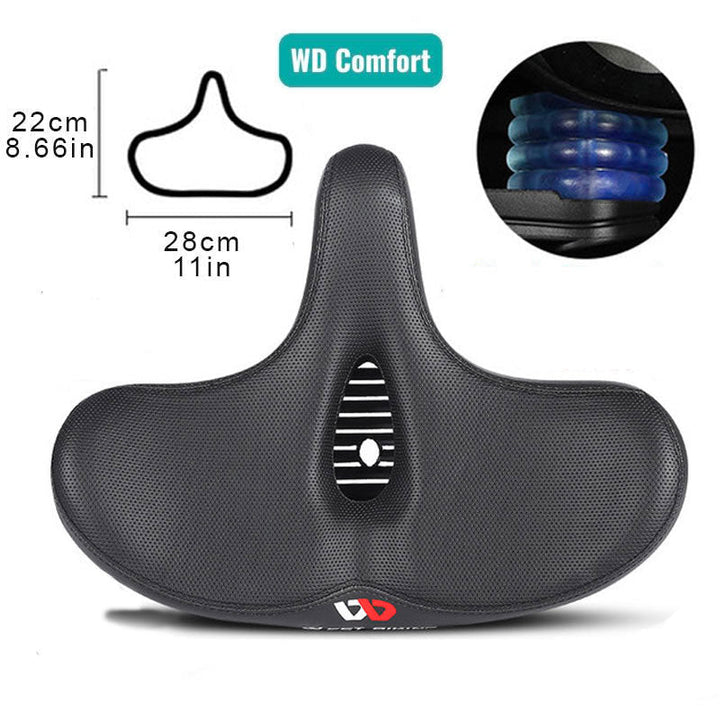 Niki | Comfort Bicycle Saddle with Wide Seat and Suspension