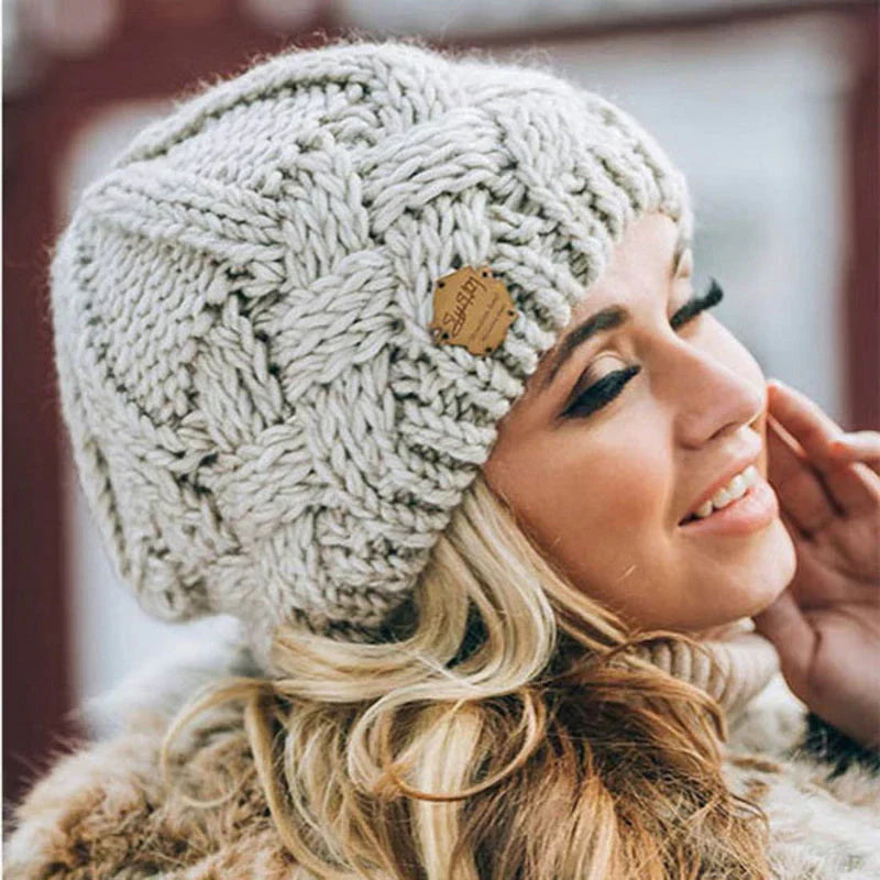 Niki | Comfortable Knitted Beanie – Soft Wool Blend Winter Hat