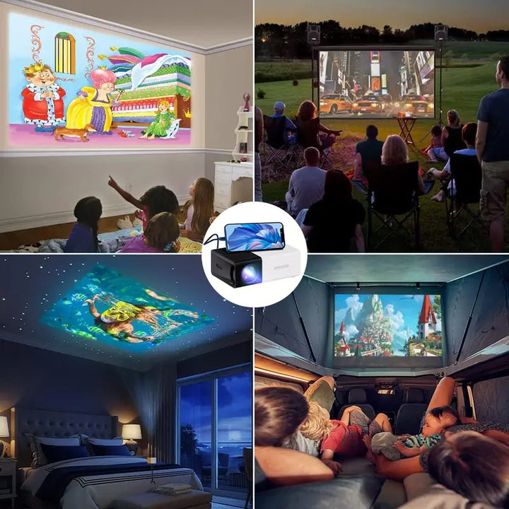 Niki | Compact LED Mini Projector with Built-in Speakers