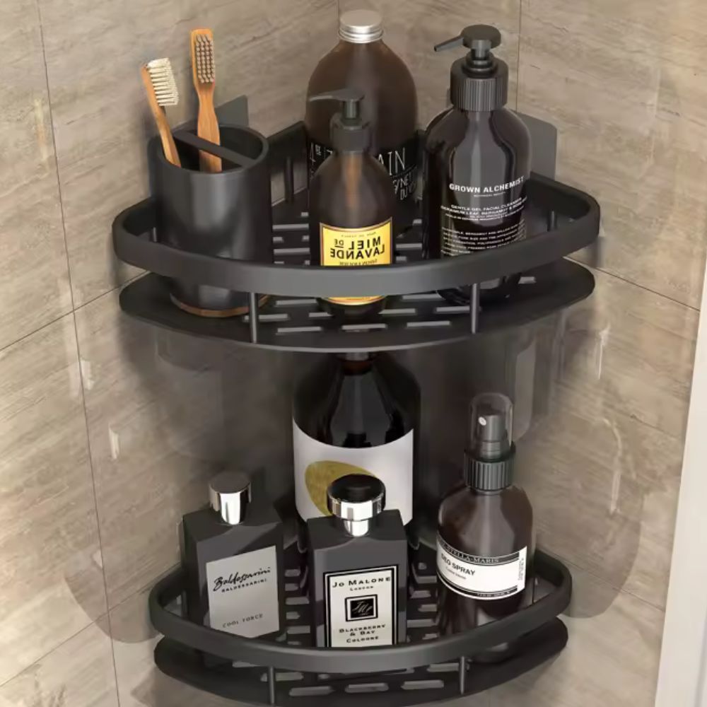 Niki | Corner Shower Shelf, Rustproof Wall Mount Organizer