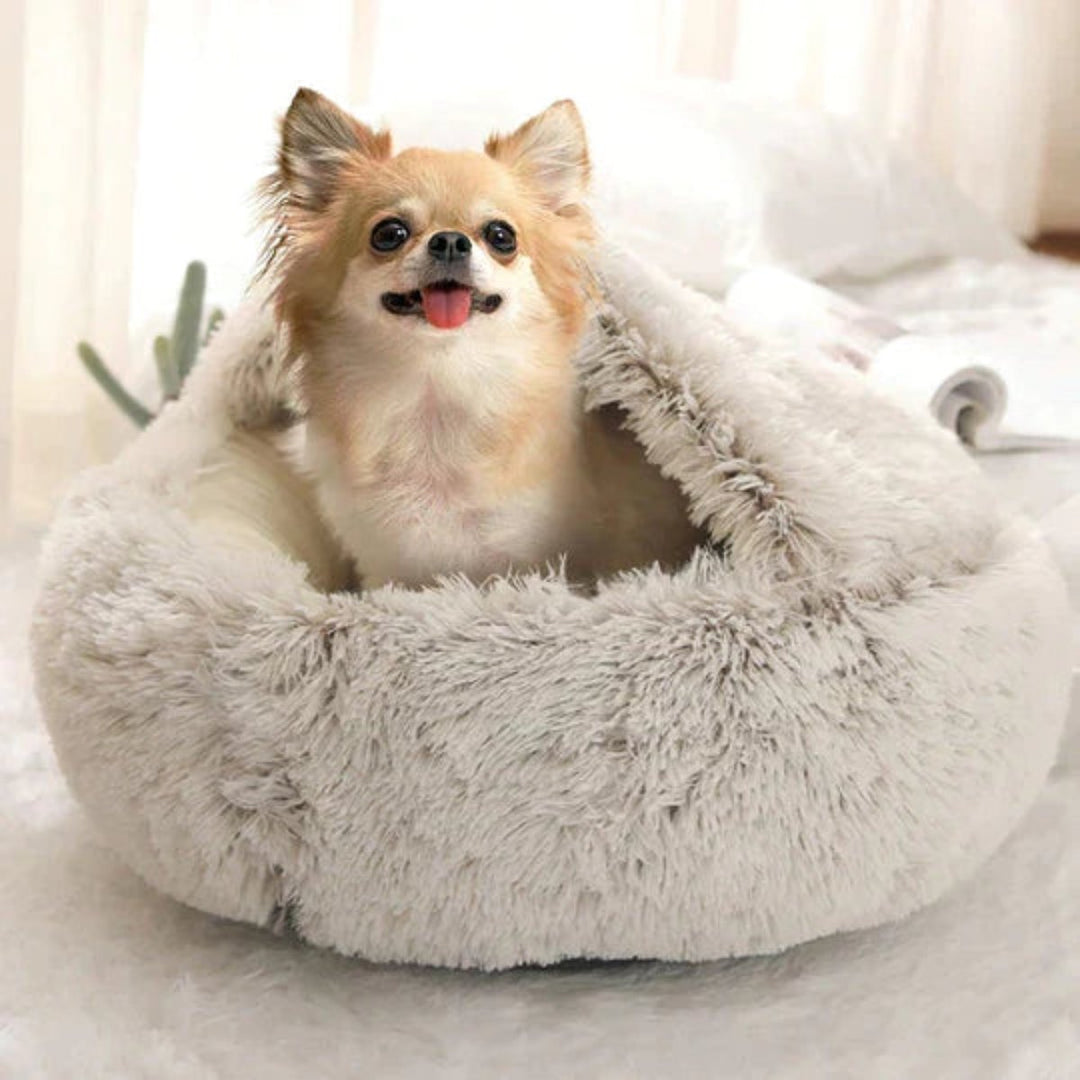 Niki | Cozy Cave Pet Bed | Calming and Comfortable Dog Bed for Deep Relaxation