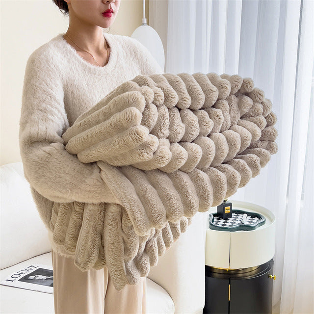Niki | Cozy Textured Plush Blanket