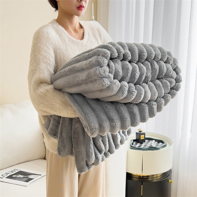 Niki | Cozy Textured Plush Blanket