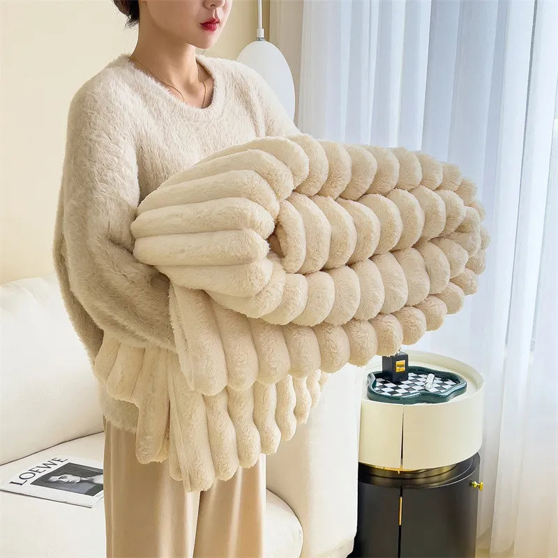 Niki | Cozy Textured Plush Blanket
