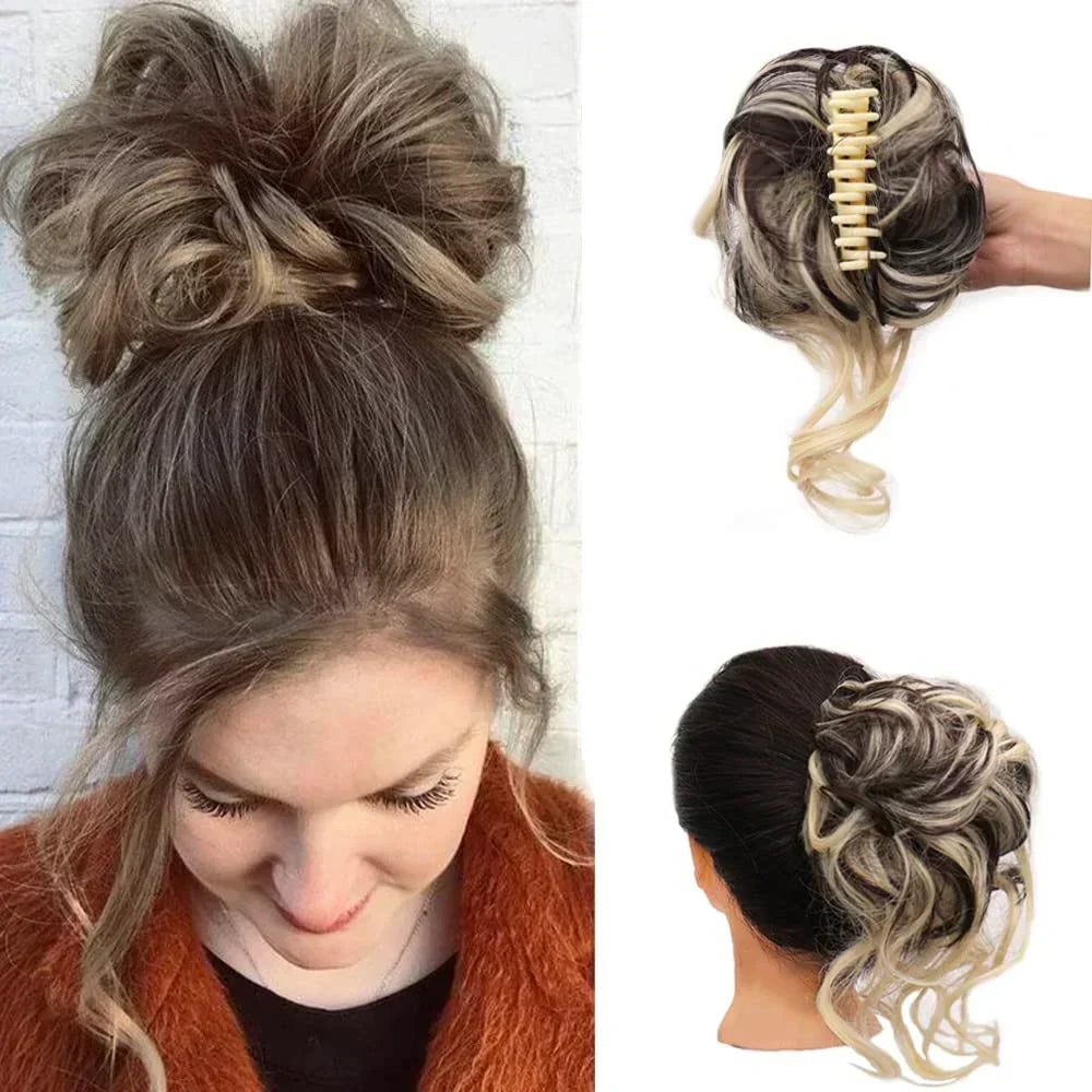 Niki | Curly Hair Bun – Clip-in Hair Piece with Volume and Natural Look