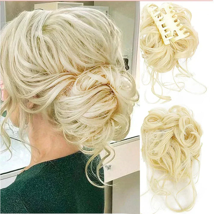 Niki | Curly Hair Bun – Clip-in Hair Piece with Volume and Natural Look
