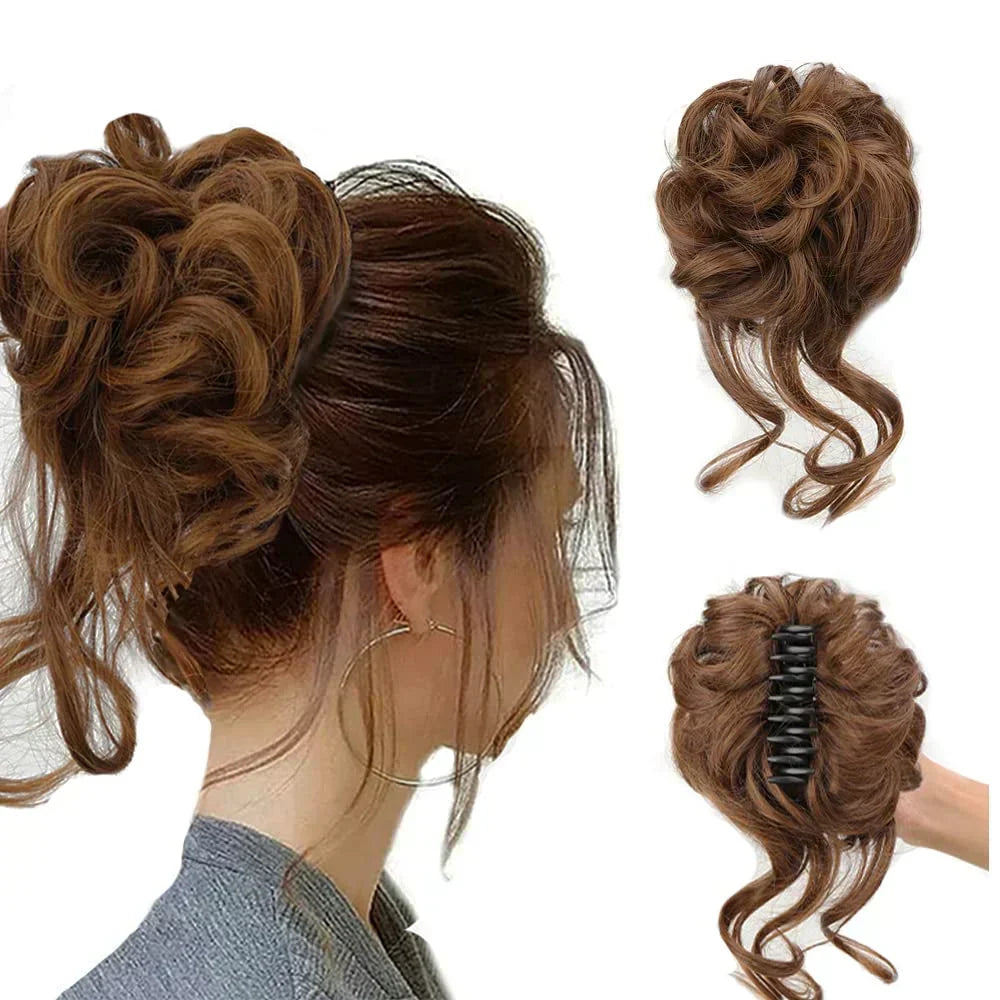 Niki | Curly Hair Bun – Clip-in Hair Piece with Volume and Natural Look