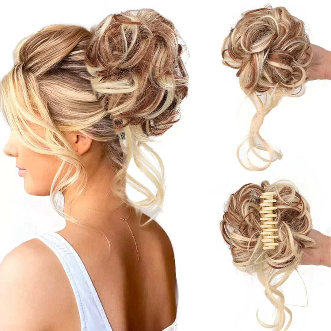 Niki | Curly Hair Bun – Clip-in Hair Piece with Volume and Natural Look