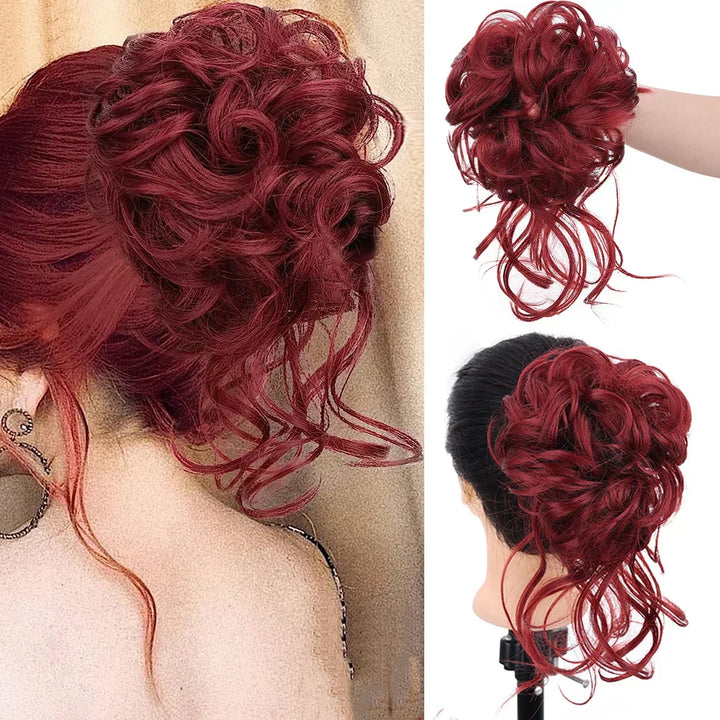 Niki | Curly Hair Bun – Clip-in Hair Piece with Volume and Natural Look
