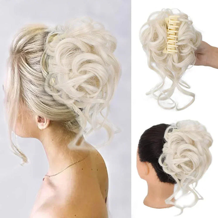 Niki | Curly Hair Bun – Clip-in Hair Piece with Volume and Natural Look
