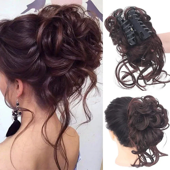 Niki | Curly Hair Bun – Clip-in Hair Piece with Volume and Natural Look