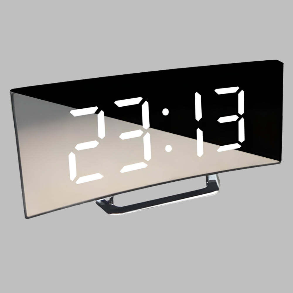 Niki | Curved Display LED Alarm Clock with Snooze