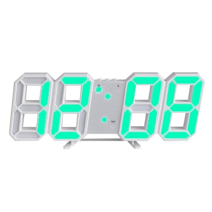 Niki | Digital 3D LED Wall Clock – Modern Design with Dimming Function and Optimal Visibility