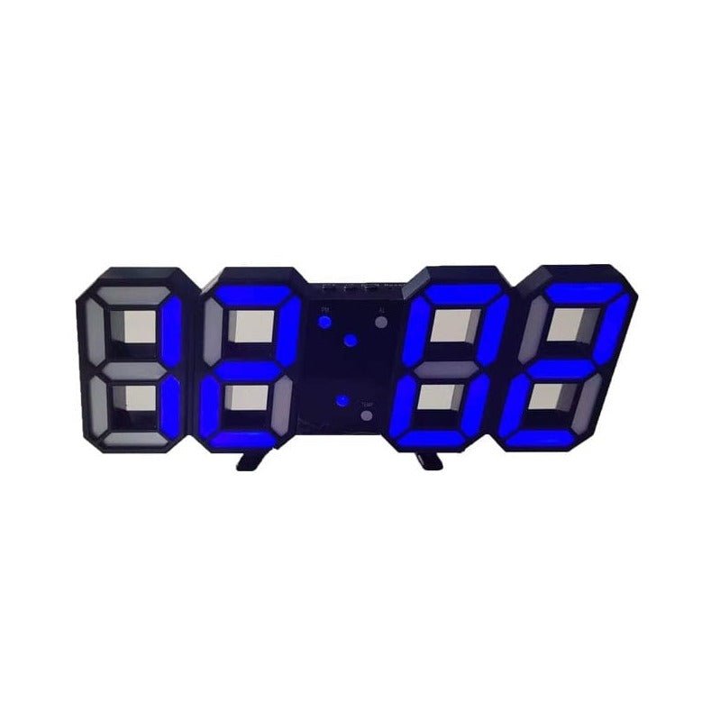 Niki | Digital 3D LED Wall Clock – Modern Design with Dimming Function and Optimal Visibility