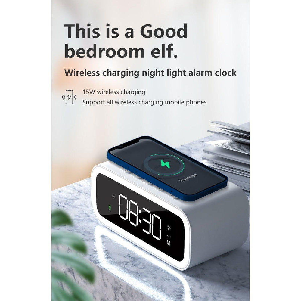 Niki | Digital Alarm Clock with Wireless Charger