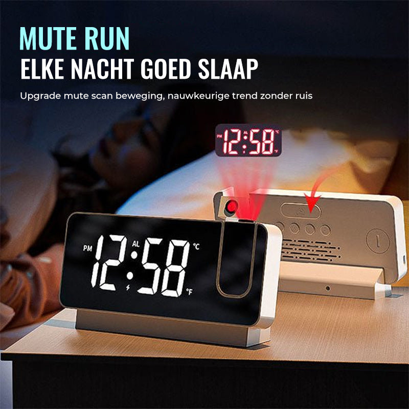 Niki | Digital Projection Alarm Clock with Night Light Function