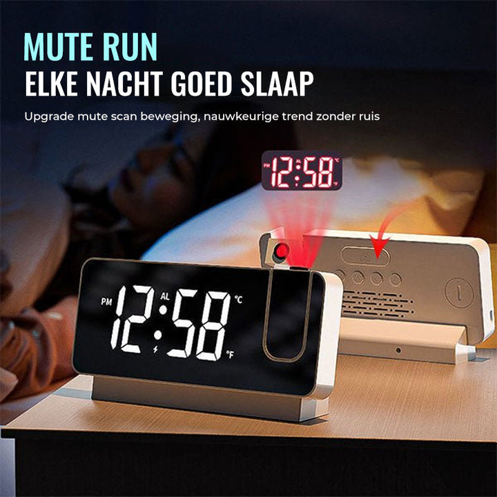 Niki | Digital Projection Alarm Clock with Night Light Function